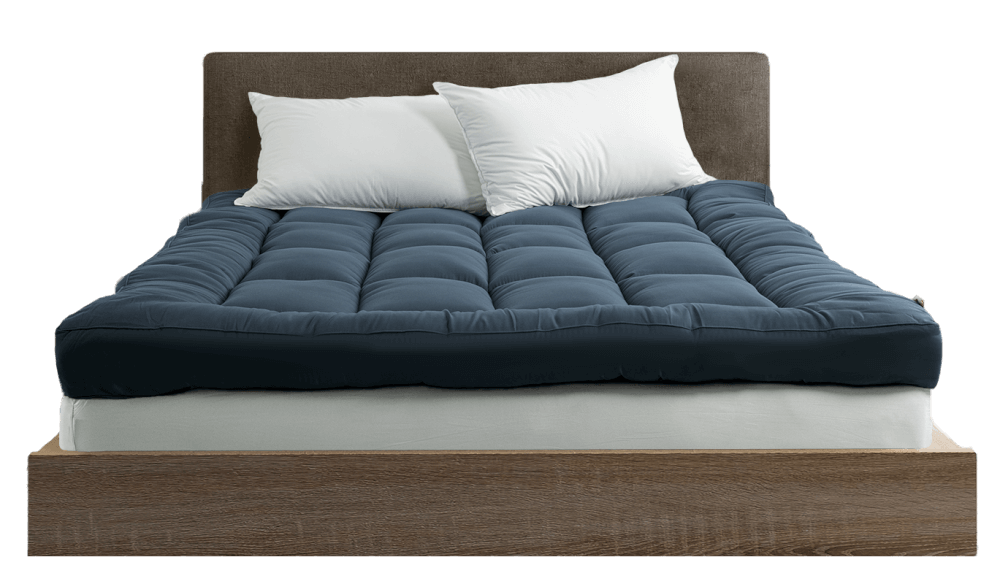 แผ่นรองนอน 6 ฟุต ibed รุ่นเอ็กซ์ตร้า (ลายตาราง) หนา 5 นิ้ว Denim